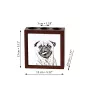 Carlin, Pug, Mops - porte-stylo avec chien, organiseur de bureau avec impression, décoration de bureau personnalisée de la marque Art-Dog