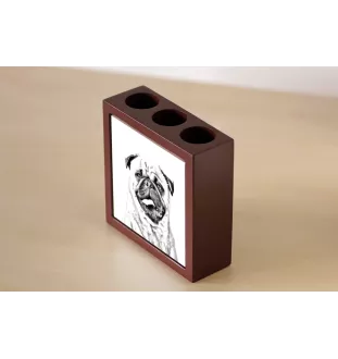 Pug - pen holder with a dog, desk organizer with a print, personalized desk decoration from the Art-Dog brand.
