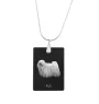 Puli, Hungarian Water Dog - Crystal pendant with dog, silver necklace with photo, personalised pendant by Art-Dog brand