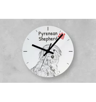 Mops, Pug, Carlin, Carlino, Doguillo - Wanduhr mit Hund, Regal Uhr mit Druck, personalisierte Hausdekoration von Art-Dog.