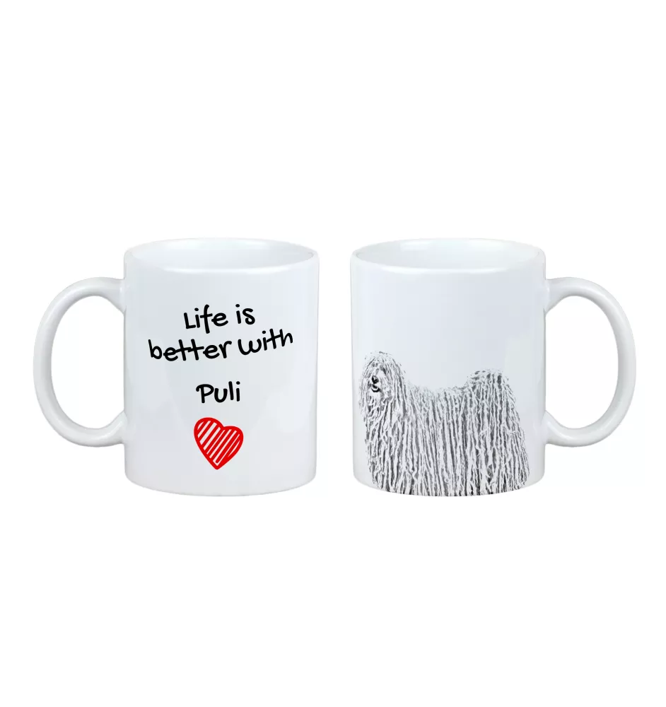 Puli - Tasse mit Hund, Tasse mit Bild, personalisiertes Geschenk der Marke Art-Dog