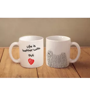 Puli - Tasse mit Hund, Tasse mit Bild, personalisiertes Geschenk der Marke Art-Dog