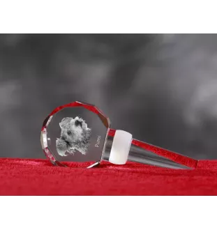 Pumi - Bouchon de bouteille en cristal, bouchon de vin unique avec photo, cadeau personnalisé pour sommelier par la marque Art-Dog