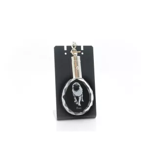 Mops, Pug, Carlin, Carlino, Doguillo - Anhänger mit einem Foto eines Hundes, Schlüsselanhänger aus Kristall in einer Geschenkbox, ein einzigartiges Geschenk von Art-Dog