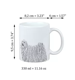 Puli - Tasse mit Hund, fröhliche Tasse für Hundeliebhaber, personalisiertes Geschenk der Marke Art-Dog