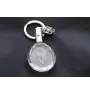 Pug - pendant with a photo of a dog, crystal key ring in a gift box, a unique gift by Art-Dog
