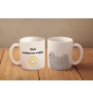 Puli, Hungarian Water Dog - cup with a dog, cheerful cup for a dog lover, personalized gift from the Art-Dog brand