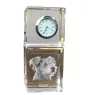 Pumi - montre en cristal avec photo, photo de chien dans un cristal, horloge de bureau personnalisée de la marque Art-Dog
