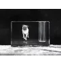 Pug - Pen stand, crystal organiser with dog photo, unique desk decoration by Art-Dog brand
