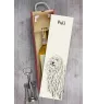 Puli, Puli Hongrois - boîte à vin avec chien, boîte à alcool avec graphisme, boîte cadeau personnalisée de la marque Art-Dog