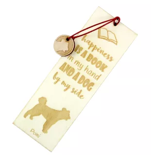 Pumi - Lesezeichen mit Hund, personalisiertes Lesezeichen, Hundeaccessoire für Leser der Marke Art-Dog
