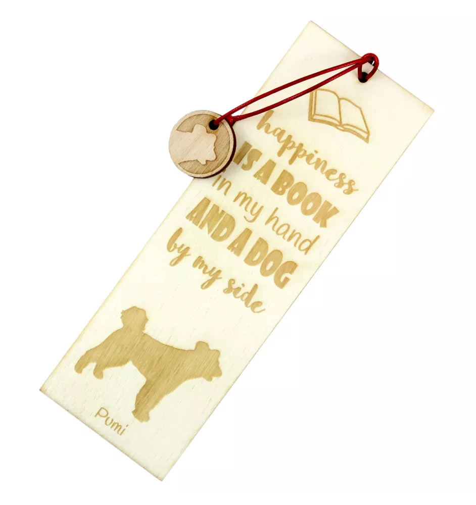 Pumi - Lesezeichen mit Hund, personalisiertes Lesezeichen, Hundeaccessoire für Leser der Marke Art-Dog