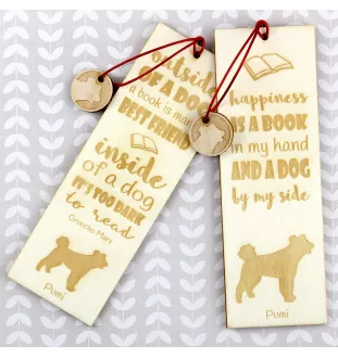Pumi - Lesezeichen mit Hund, personalisiertes Lesezeichen, Hundeaccessoire für Leser der Marke Art-Dog