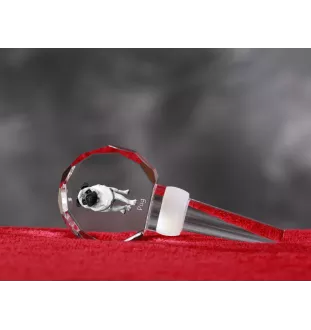 Carlin, Pug, Mops - Bouchon de bouteille en cristal, bouchon de vin unique avec photo, cadeau personnalisé pour sommelier par la marque Art-Dog