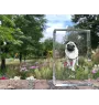 Pug - crystal with a picture of a dog, photo in glass, modern exhibition of Art-Dog brand photo
