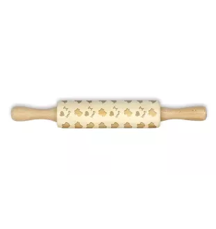 Pumi, Hungarian Pumi, Hungarian herding terrier - small rolling pin with a dog pattern, a rolling pin for children's dough, decorating ceramic clay by Art-Dog brand