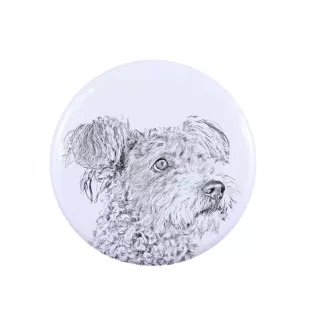 Pumi - Anstecknadel mit Ihrem Hund, fügen Sie Ihr eigenes Foto hinzu, Marke Art-Dog