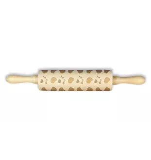 Mops, Pug, Carlin, Carlino, Doguillo - Nudelholz mit Hundemuster, Nudelholz für Teig und Keramik, Geschenk für den Konditor der Marke Art-Dog