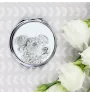 Pumi, Hungarian Pumi, Hungarian herding terrier - Pocket mirror with a dog, personalized mirror for a purse, compact mirror with Art-Dog brand print.
