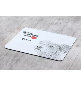 Pumi - Mauspad mit Druck, personalisiertes Mauspad mit Hund, einzigartiges Gadget für Büroangestellte von Art-Dog.