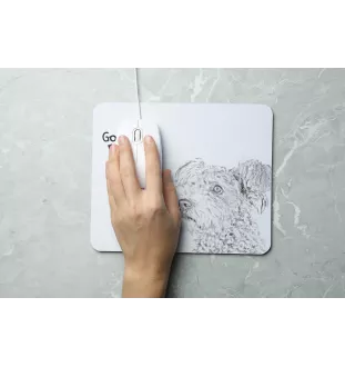 Pumi - Mauspad mit Druck, personalisiertes Mauspad mit Hund, einzigartiges Gadget für Büroangestellte von Art-Dog.