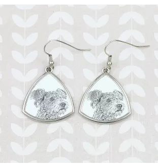 Pumi, Hungarian Pumi, Hungarian herding terrier - dog earrings, hanging earrings with a picture, personalized jewelry with Art-Dog brand print