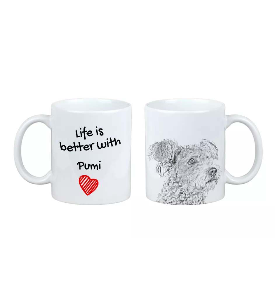 Pumi - tasse avec chien, tasse avec photo, cadeau personnalisé de la marque Art-Dog