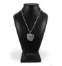 Carlin, Pug, Mops II - un collier avec un chien, un pendentif de chien sur une chaîne en argent, un bijou unique de la marque Art-Dog