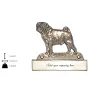 Mops, Pug, Carlin, Carlino, Doguillo - Haustürschild mit Hund, Messingschild mit Namen, personalisiertes Türschild mit Markennamen Art-Dog