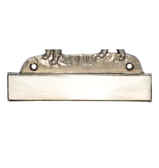 Carlin, Pug, Mops - plaque d'adresse avec chien, plaque de nom en laiton, plaque de porte personnalisée avec le nom de la marque Art-Dog