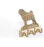 Carlin, Pug, Mops - porte-clés avec chien, support en laiton pour accessoires pour chiens, élégante décoration pour le couloir de la marque Art-Dog