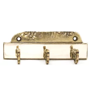 Pug - key holder with a dog, brass handle for dog accessories, an elegant decoration for the hallway from the Art-Dog brand.