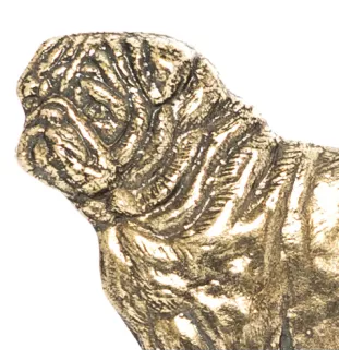 Pug - key holder with a dog, brass handle for dog accessories, an elegant decoration for the hallway from the Art-Dog brand.