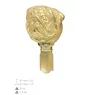 Mops, Pug, Carlin, Carlino, Doguillo - Brosche mit Clip, vergoldeter Startnummernhalter, Geschenk für Hundeausstellung der Marke Art-Dog