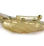 Pug - brooch with a clip, gold-plated holder for a start number, a gift for a dog show by Art-Dog brand.