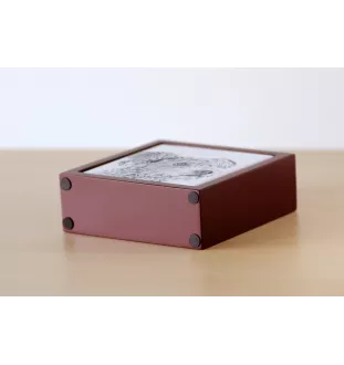 Pumi - Stifthalter mit Hund, Schreibtischorganizer mit Aufdruck, personalisierte Schreibtischdekoration der Marke Art-Dog