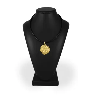 Carlin, Pug, Mops I - porte-clés et collier avec chien dans une boîte, produit plaqué or de haute qualité, marque Art-Dog