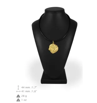 Mops, Pug, Carlin, Carlino, Doguillo I - Schlüsselanhänger und Halskette mit Hund in einer Box, vergoldetes Produkt von hoher Qualität, Marke Art-Dog