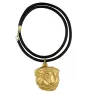 Carlin, Pug, Mops II - porte-clés et collier avec chien dans une boîte, produit plaqué or de haute qualité, marque Art-Dog
