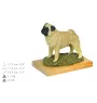 Carlin, Pug, Mops - figurine peinte, statue, sculpture, réalisée par l'artiste, marque Art-Dog