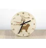 Pug - clock with a dog, wooden clock, wall clock for dog lovers, clock for desk and shelf, Art-Dog
