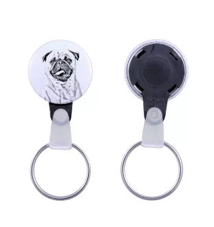 Carlin, Pug, Mops - porte-clés avec l'image d'un chien, pendentif avec la propre graphique de la marque Art-Dog