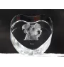 Pumi - une photo de chien dans un cristal, un cœur en cristal, un cadre photo exceptionnel de la marque Art-Dog