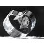 Pumi - une photo de chien dans un cristal, un cœur en cristal, un cadre photo exceptionnel de la marque Art-Dog