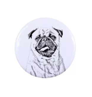 Pug - women's jewelry with a dog portrait, handmade product, possibility to add your own photo, Art-Dog brand