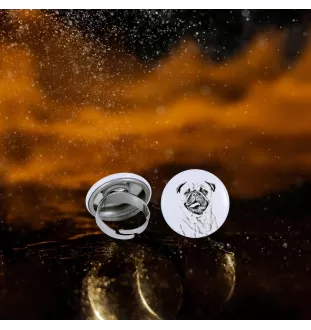 Mops, Pug, Carlin, Carlino, Doguillo - Damen Schmuck mit dem Bild eines Hundes, handgefertigtes Produkt, Möglichkeit, Ihr eigenes Foto hinzuzufügen, Marke Art-Dog