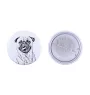 Carlin, Pug, Mops - badge avec votre chien, ajoutez votre propre photo, marque Art-Dog