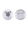 Carlin, Pug, Mops - badge avec votre chien, ajoutez votre propre photo, marque Art-Dog