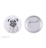 Carlin, Pug, Mops - badge avec votre chien, ajoutez votre propre photo, marque Art-Dog
