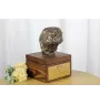 Pug - urn for dog ashes with a statuette, small urn for a dog, personalized urn with a bust of a dog by Art-Dog brand